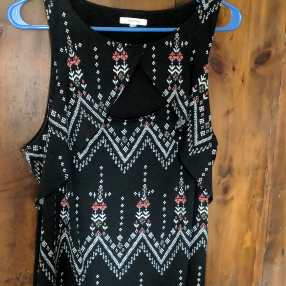 Sleeveless silky top